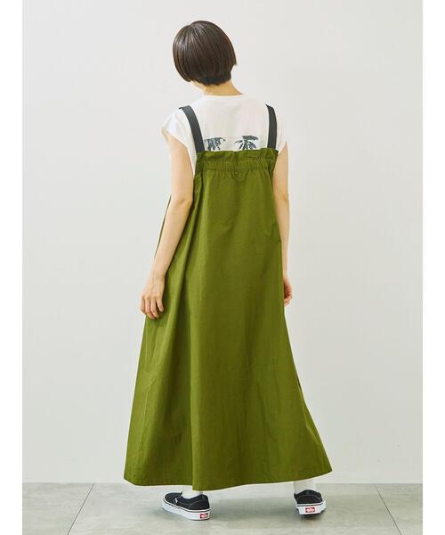 セール】コットンナイロンハーフジップジャンパースカート（ワンピース