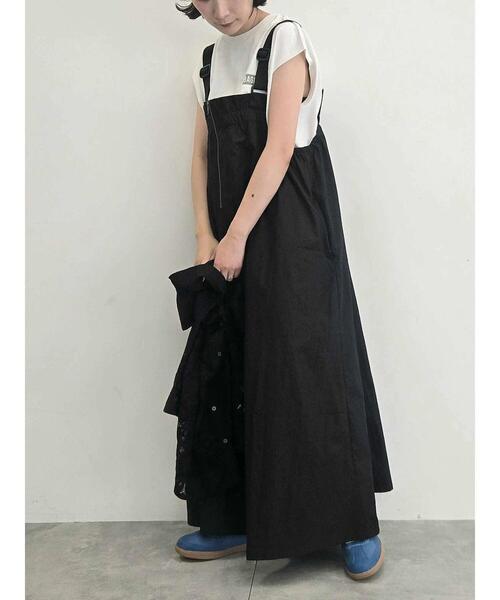 SM2(エスエムツー)の「コットンナイロンハーフジップジャンパースカート(ワンピース・レディース・ベージュ/ブルー/カーキ/ブラック・F)」の12枚目の写真