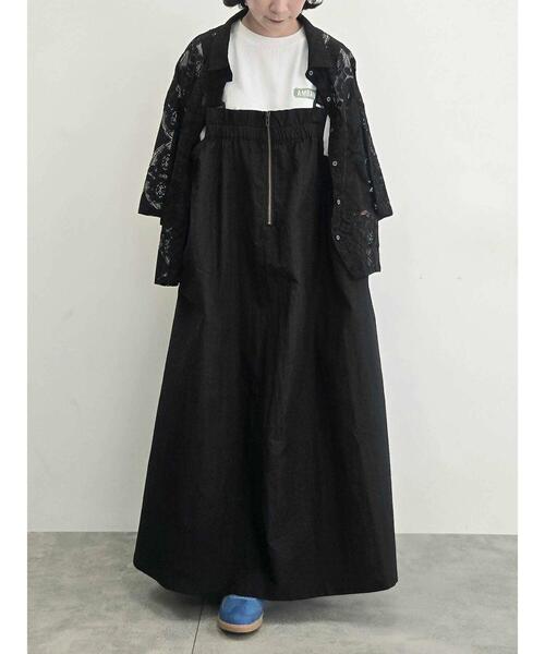 SM2(エスエムツー)の「コットンナイロンハーフジップジャンパースカート(ワンピース・レディース・ベージュ/ブルー/カーキ/ブラック・F)」の15枚目の写真