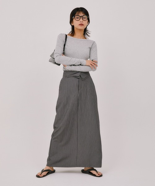 LIENCOEUR（リアンクール）の「バックオープントップス（Tシャツ/カットソー・レディース・グレー/ホワイト/ブラック・FREE）」の11枚目の写真