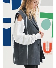soduk スドーク 20SS open slit jacket グレー soduk スドーク 20SS open slit jacket グレー