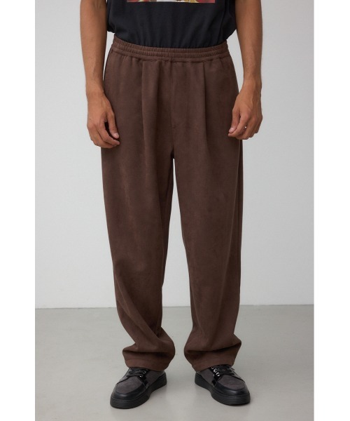 【oku0440】　Azimuth BMF 035-06 CM-1 セール】フェイクスエードタックパンツ（スラックス）｜AZUL BY MOUSSY