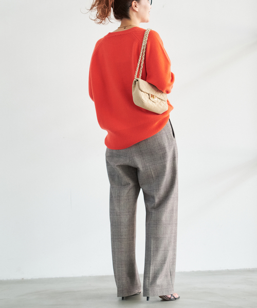 Spick and Span ウールカシミヤ ラグランクルーネックニット　新品 Spick & Span｜《追加》ウールカシミヤ ラグランクルーネックニット