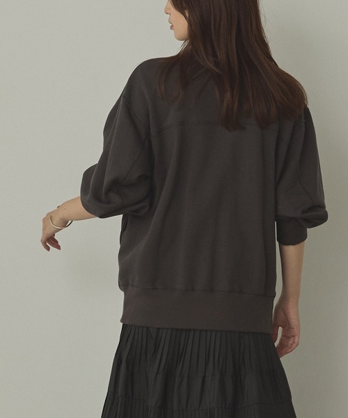 hunch(ハンチ)の「ラメステッチ クルーネックカーディガン(カーディガン/ボレロ・レディース・オートミール/チャコール/杢グレー・FREE)」の10枚目の写真