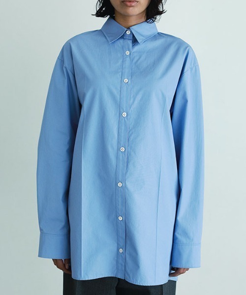 ETRE TOKYO（エトレトウキョウ）の「SANTEハイカウントセンタークリースシャツ（シャツ/ブラウス・レディース・ホワイト/グレー/ブルー・FREE）」の3枚目の写真