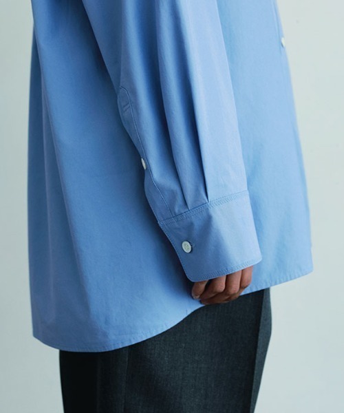 ETRE TOKYO（エトレトウキョウ）の「SANTEハイカウントセンタークリースシャツ（シャツ/ブラウス・レディース・ホワイト/グレー/ブルー・FREE）」の8枚目の写真