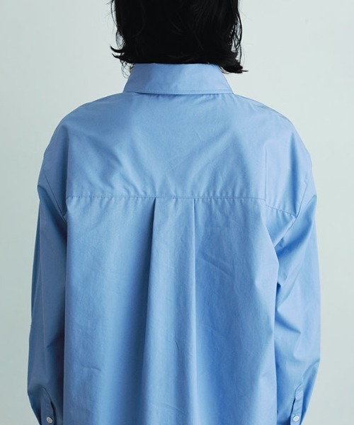 ETRE TOKYO（エトレトウキョウ）の「SANTEハイカウントセンタークリースシャツ（シャツ/ブラウス・レディース・ホワイト/グレー/ブルー・FREE）」の11枚目の写真