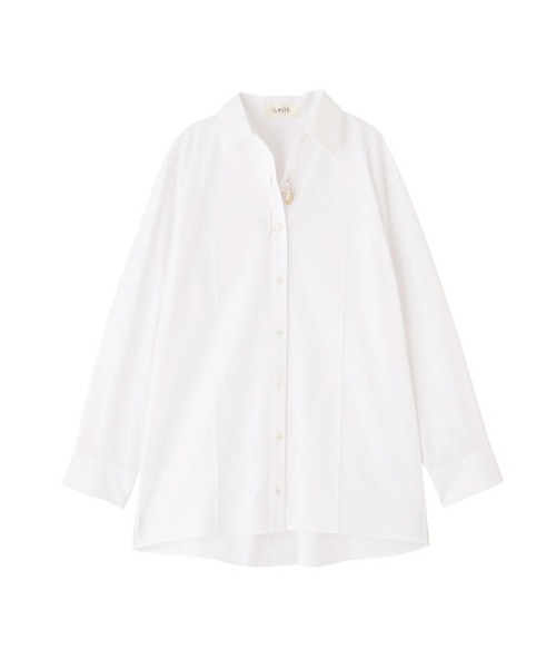 ETRE TOKYO（エトレトウキョウ）の「SANTEハイカウントセンタークリースシャツ（シャツ/ブラウス・レディース・ホワイト/グレー/ブルー・FREE）」の16枚目の写真