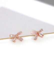 リボンキャッツピアス