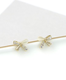 リボンキャッツピアス