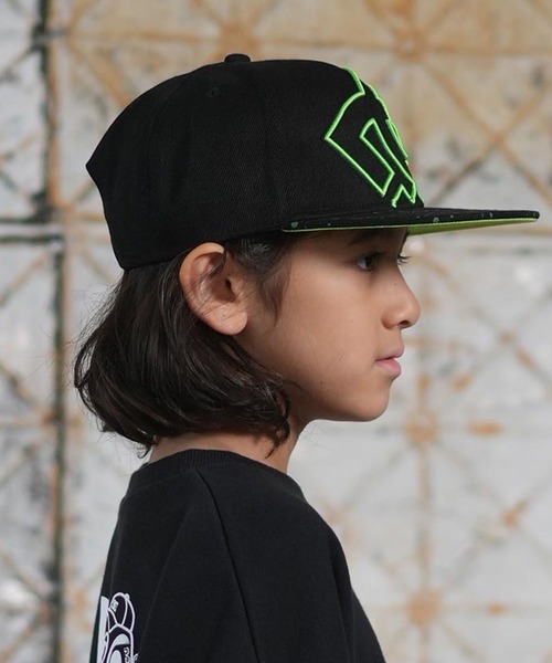 DC（ディーシー）の「DC/ディーシー 25 KD DOUBLEUP SNAPBACK キッズ キャップ YCP254611（キャップ・キッズ・ブラック系その他2/ブラック系その他・FREE）」の15枚目の写真