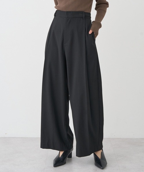 セール】ウエストタブタックパンツ（スラックス）｜earth