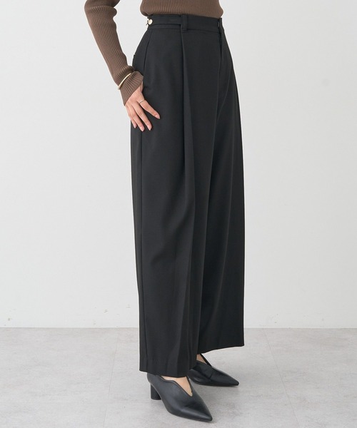 earth music&ecology（アースミュージックアンドエコロジー）の「ウエストタブタックパンツ（スラックス・レディース・ブラック/グレー/ブラウン系その他・S/M）」の20枚目の写真