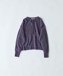 新品タグ付き LOISIR リネン ニットパーカー アデュートリステス グレー 新品タグ付き LOISIR リネン ニットパーカー アデュートリステス グレー