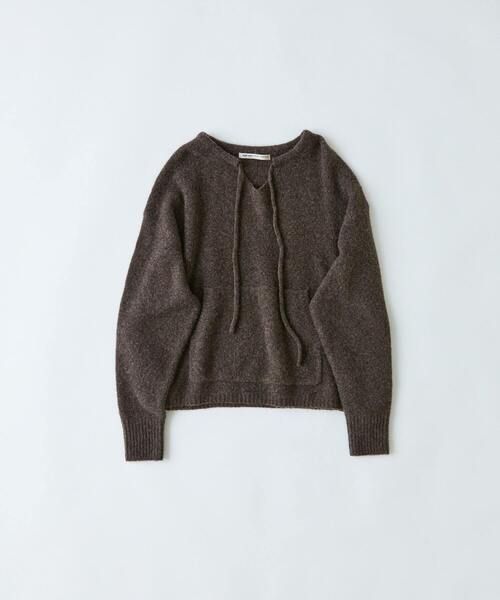 conges payes ADIEU TRISTESSE（コンジェ ペイエ アデュートリステス）の「ウール混プルオーバー（ニット/セーター・レディース・ブラウン/パープル/サックスブルー・FREE）」の2枚目の写真