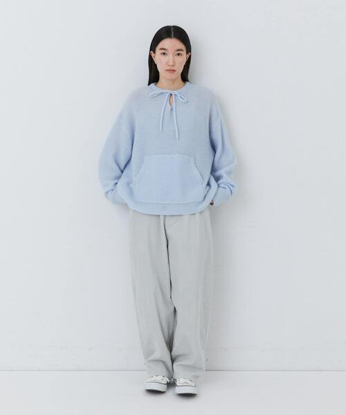 conges payes ADIEU TRISTESSE（コンジェ ペイエ アデュートリステス）の「ウール混プルオーバー（ニット/セーター・レディース・ブラウン/パープル/サックスブルー・FREE）」の6枚目の写真