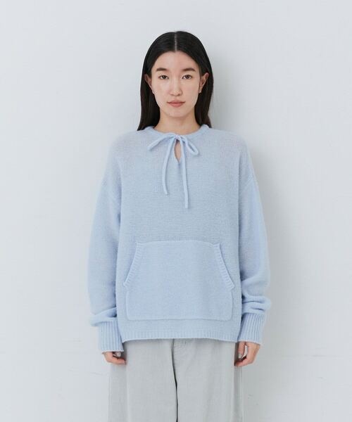 conges payes ADIEU TRISTESSE（コンジェ ペイエ アデュートリステス）の「ウール混プルオーバー（ニット/セーター・レディース・ブラウン/パープル/サックスブルー・FREE）」の9枚目の写真