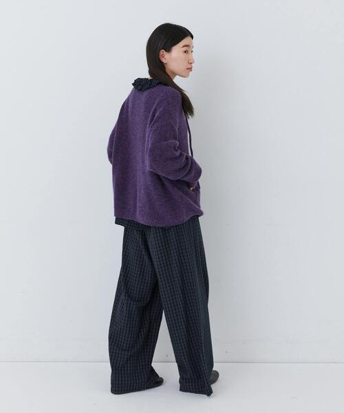 conges payes ADIEU TRISTESSE（コンジェ ペイエ アデュートリステス）の「ウール混プルオーバー（ニット/セーター・レディース・ブラウン/パープル/サックスブルー・FREE）」の16枚目の写真