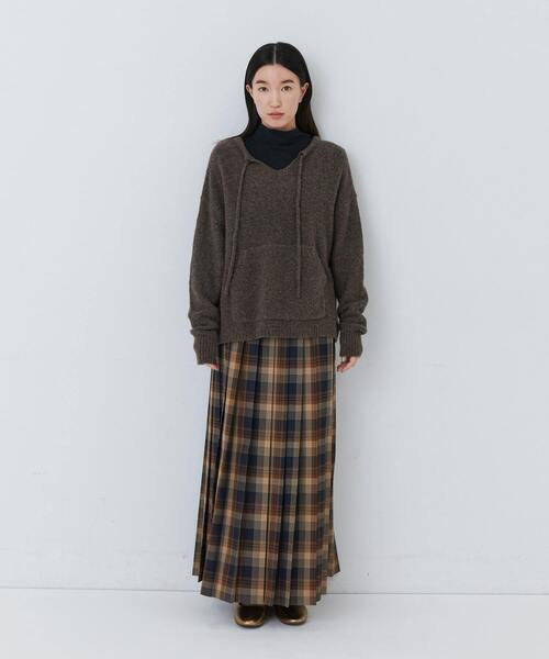 conges payes ADIEU TRISTESSE（コンジェ ペイエ アデュートリステス）の「ウール混プルオーバー（ニット/セーター・レディース・ブラウン/パープル/サックスブルー・FREE）」の21枚目の写真