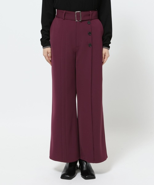 HARE アシメリメイクデザインパンツ セール】アシメデザインワイドパンツ(HARE)（その他パンツ）｜HARE