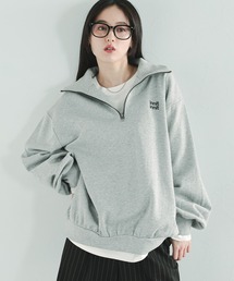 RAGEBLUE | ワンポイント刺繍ハーフジッププルオーバー(スウェット)