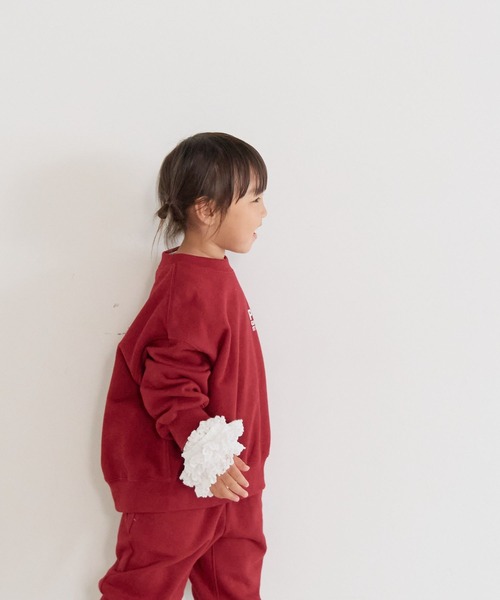 LOWRYS FARM（ローリーズファーム）の「ソデレースフリルＬＳ　 583686（Tシャツ/カットソー・キッズ・ブラック/オフホワイト・120cm/110cm/150cm/140cm/130cm）」の4枚目の写真