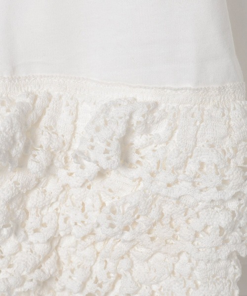 LOWRYS FARM（ローリーズファーム）の「ソデレースフリルＬＳ　 583686（Tシャツ/カットソー・キッズ・ブラック/オフホワイト・120cm/110cm/150cm/140cm/130cm）」の6枚目の写真