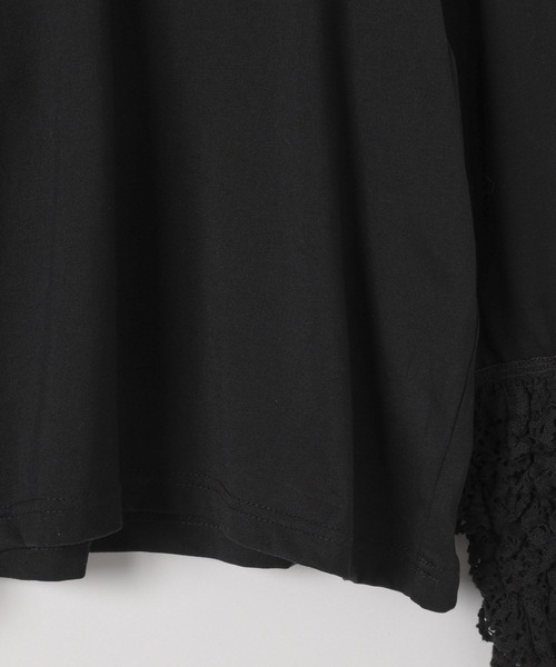 LOWRYS FARM（ローリーズファーム）の「ソデレースフリルＬＳ　 583686（Tシャツ/カットソー・キッズ・ブラック/オフホワイト・120cm/110cm/150cm/140cm/130cm）」の11枚目の写真