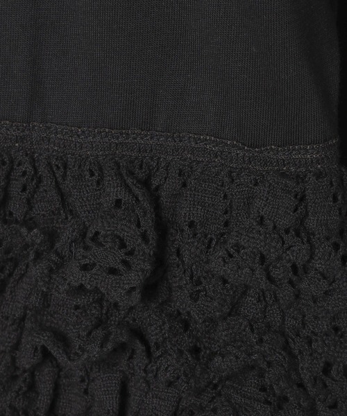 LOWRYS FARM（ローリーズファーム）の「ソデレースフリルＬＳ　 583686（Tシャツ/カットソー・キッズ・ブラック/オフホワイト・120cm/110cm/150cm/140cm/130cm）」の12枚目の写真