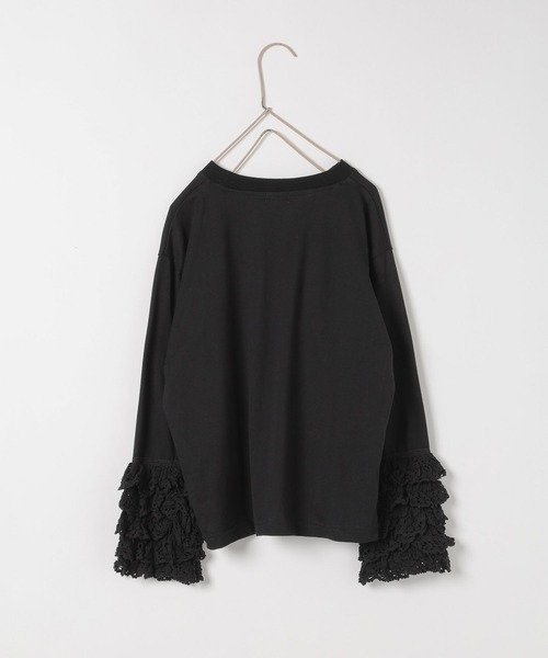 LOWRYS FARM（ローリーズファーム）の「ソデレースフリルＬＳ　 583686（Tシャツ/カットソー・キッズ・ブラック/オフホワイト・120cm/110cm/150cm/140cm/130cm）」の13枚目の写真