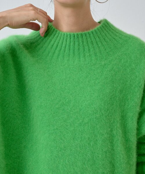 BEARDSLEY(ビアズリー)の「FOXウールボトルネックニット(ニット/セーター・レディース・ホワイト/グリーン/レッド・FREE)」の10枚目の写真