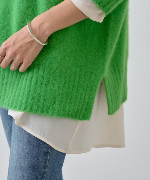 BEARDSLEY(ビアズリー)の「FOXウールボトルネックニット(ニット/セーター・レディース・ホワイト/グリーン/レッド・FREE)」の11枚目の写真