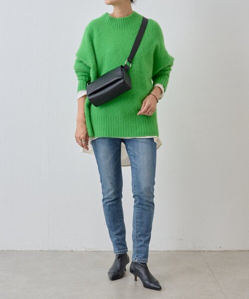 BEARDSLEY(ビアズリー)の「FOXウールボトルネックニット(ニット/セーター・レディース・ホワイト/グリーン/レッド・FREE)」の12枚目の写真