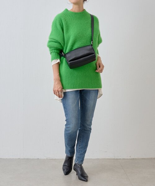 BEARDSLEY(ビアズリー)の「FOXウールボトルネックニット(ニット/セーター・レディース・ホワイト/グリーン/レッド・FREE)」の13枚目の写真