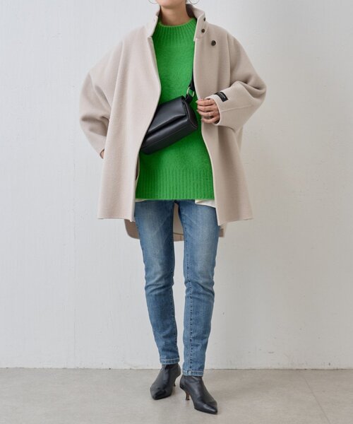 BEARDSLEY(ビアズリー)の「FOXウールボトルネックニット(ニット/セーター・レディース・ホワイト/グリーン/レッド・FREE)」の14枚目の写真