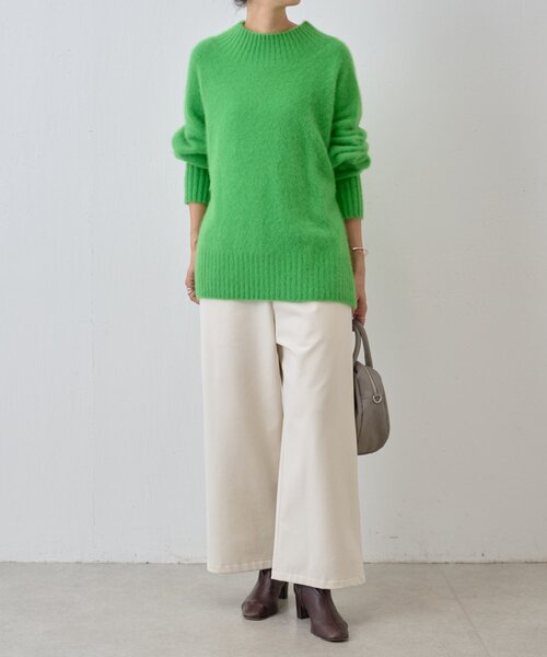 BEARDSLEY(ビアズリー)の「FOXウールボトルネックニット(ニット/セーター・レディース・ホワイト/グリーン/レッド・FREE)」の17枚目の写真