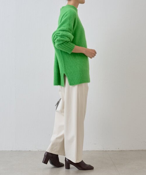 BEARDSLEY(ビアズリー)の「FOXウールボトルネックニット(ニット/セーター・レディース・ホワイト/グリーン/レッド・FREE)」の18枚目の写真