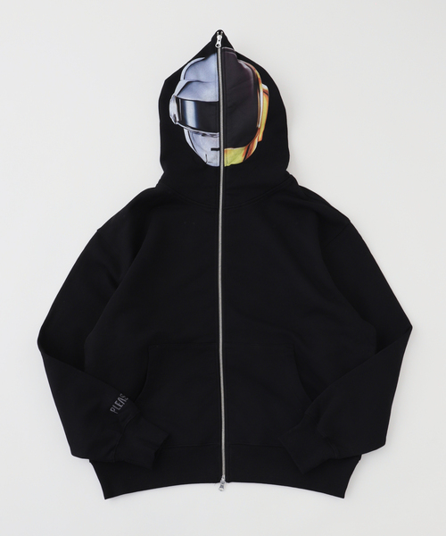 PLEASURES（プレジャー）の「PLEASURES × DAFTPUNK RAM ZIP HOODIE（パーカー・メンズ・ブラック・MEDIUM/LARGE）」の4枚目の写真
