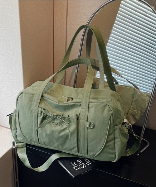 shopnikoniko(ショップニコニコ)の「ボストンバッグ 旅行 リボン ショルダー キャリーオン ボストン(スーツケース/キャリーバッグ・レディース・グレー/グリーン/ブラック・フリー)」の16枚目の写真