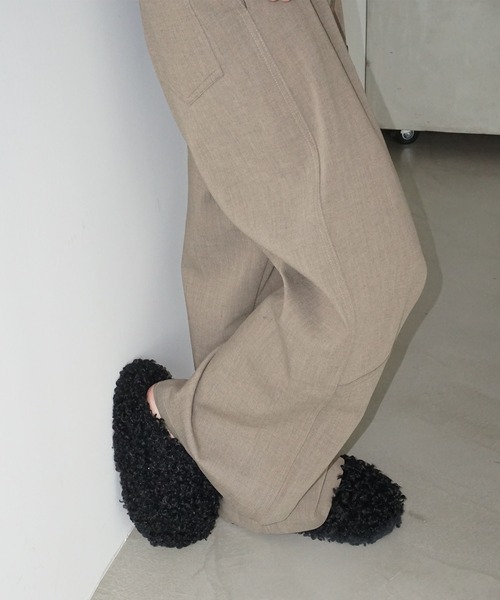 chuclla(チュクラ)の「ストレートワイドパンツ chw25a075(その他パンツ・レディース・ベージュ・S/M/L)」の12枚目の写真