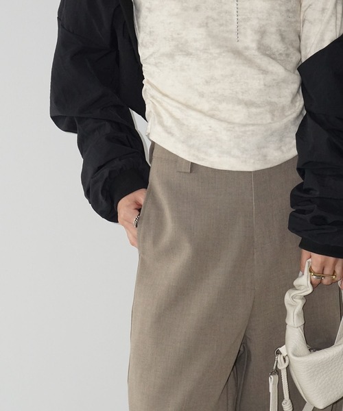 chuclla(チュクラ)の「ストレートワイドパンツ chw25a075(その他パンツ・レディース・ベージュ・S/M/L)」の15枚目の写真