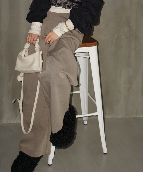 chuclla(チュクラ)の「ストレートワイドパンツ chw25a075(その他パンツ・レディース・ベージュ・S/M/L)」の16枚目の写真