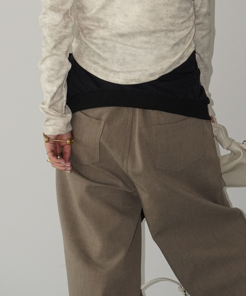 chuclla(チュクラ)の「ストレートワイドパンツ chw25a075(その他パンツ・レディース・ベージュ・S/M/L)」の21枚目の写真