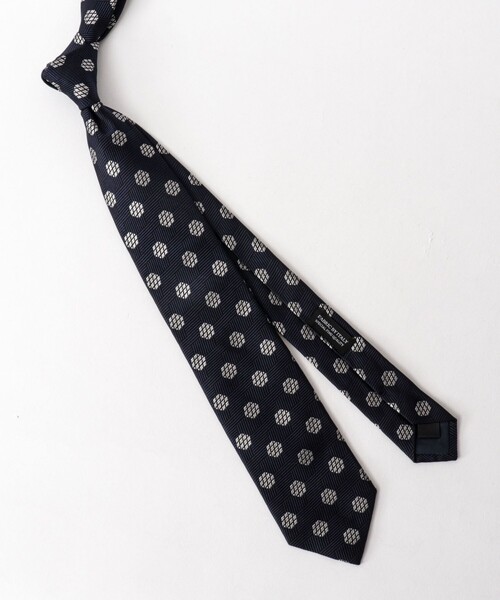 NOLLEY’S(ノーリーズ)の「CANEPA ヘキサゴンドットジャガードネクタイ 25AWコレクション(ネクタイ・メンズ・ブルー系その他6・FREE)」の9枚目の写真