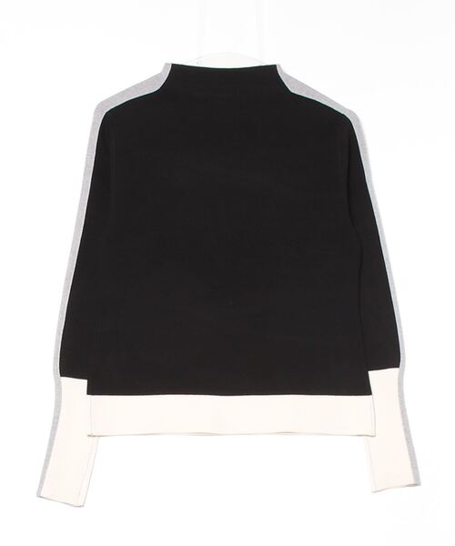 CECIL McBEE（セシルマクビー）の「BOTTLE　NECK　KNIT（ニット/セーター・レディース・グレー/ブラック・2(M)/1(S)）」の3枚目の写真
