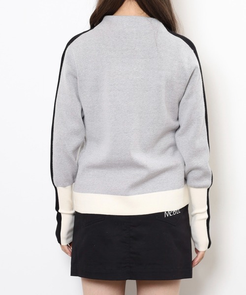 CECIL McBEE（セシルマクビー）の「BOTTLE　NECK　KNIT（ニット/セーター・レディース・グレー/ブラック・2(M)/1(S)）」の18枚目の写真