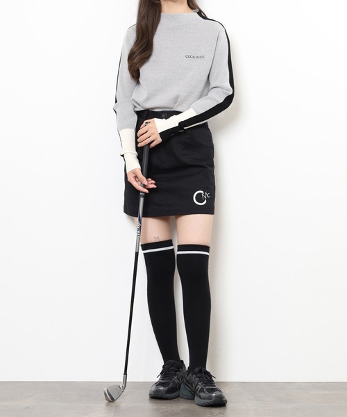 CECIL McBEE（セシルマクビー）の「BOTTLE　NECK　KNIT（ニット/セーター・レディース・グレー/ブラック・2(M)/1(S)）」の13枚目の写真