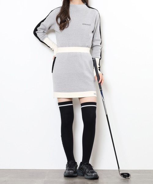CECIL McBEE（セシルマクビー）の「BOTTLE　NECK　KNIT（ニット/セーター・レディース・グレー/ブラック・2(M)/1(S)）」の14枚目の写真