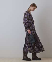GRACE CONTINENTAL（グレースコンチネンタル）の「ボタニカルティアードワンピース（ワンピース）」
