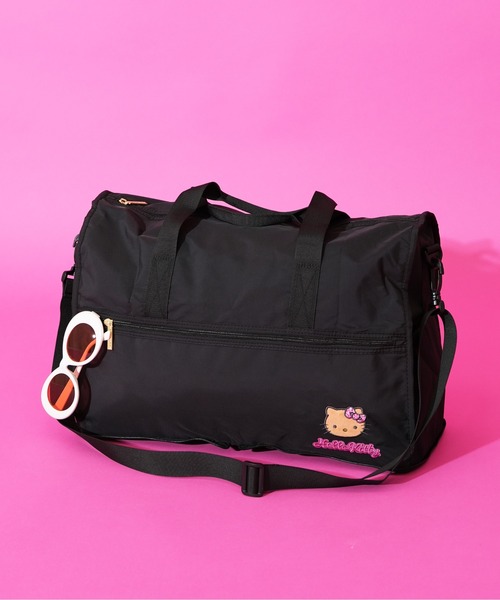 sanrio(サンリオ)の「【sanrio characters/サンリオキャラクターズ】 折りたたみボストンバッグ(M)(ボストンバッグ・レディース・ブラック・FREE)」の1枚目の写真